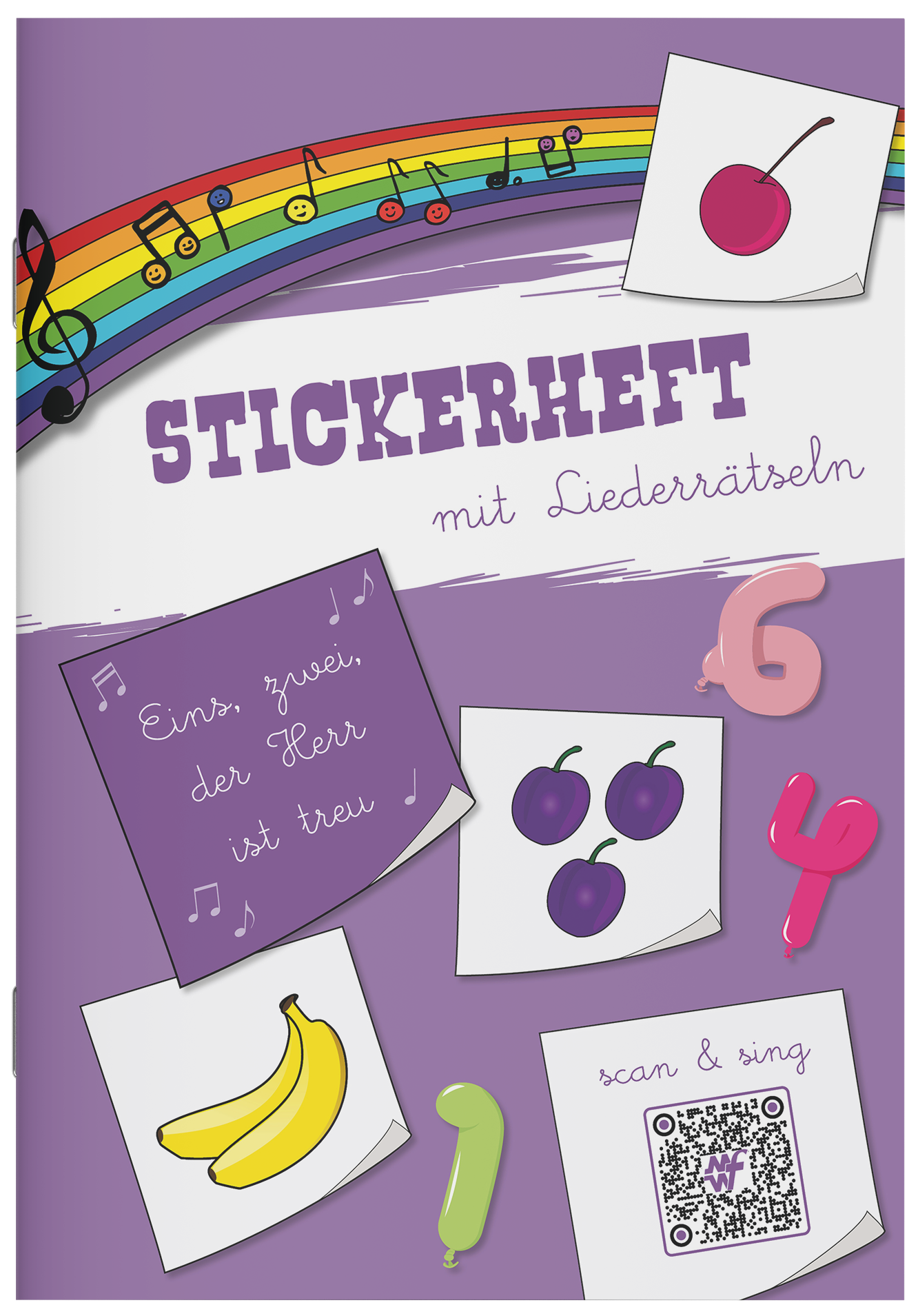 Stickerheft - Eins, zwei, der Herr ist treu