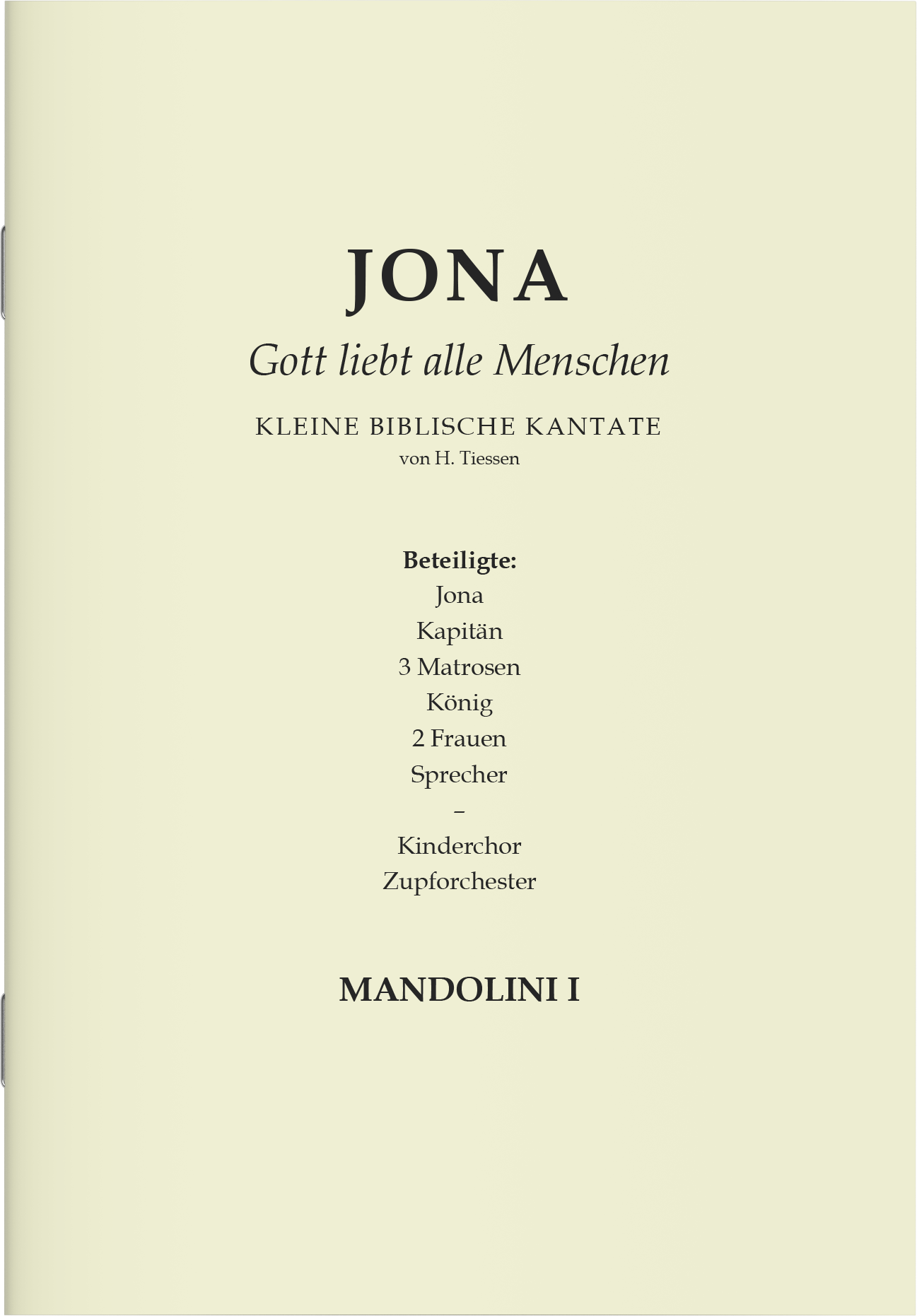Partitur - Jona (Mandoline 1)