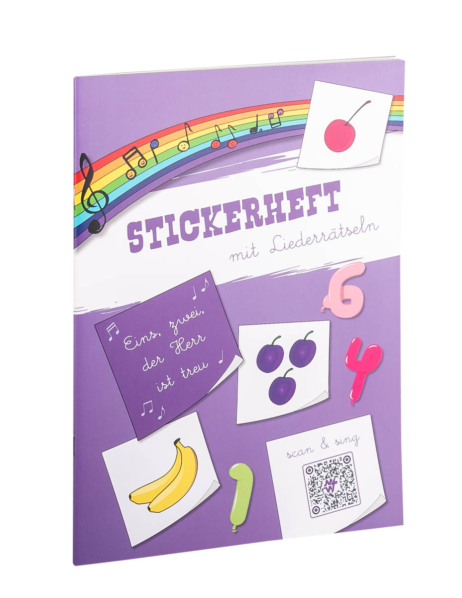 Stickerheft - Eins, zwei, der Herr ist treu