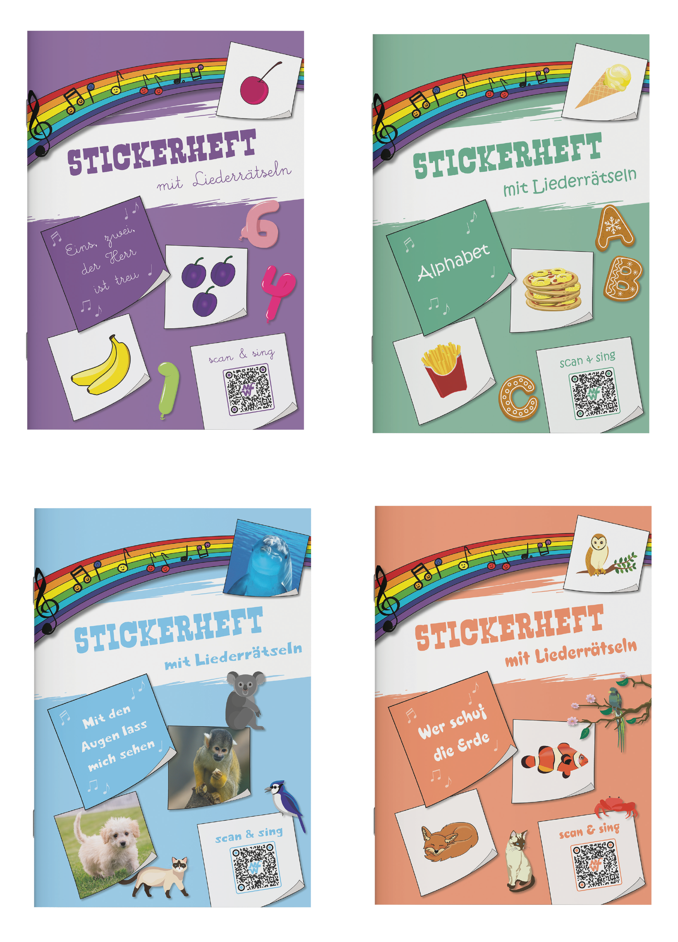 Paket 9 - Stickerhefte Set