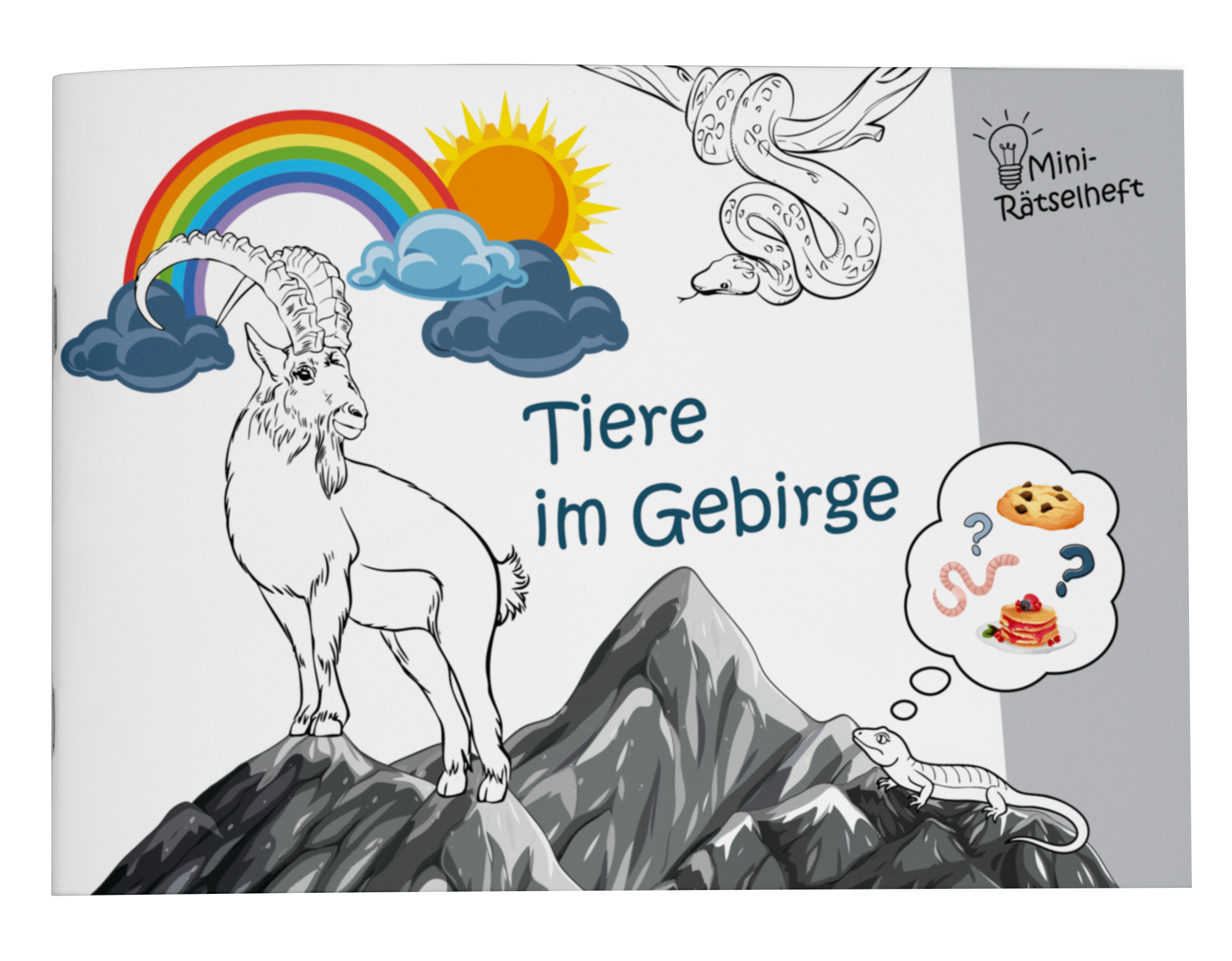 Mini-Rätselheft - Tiere im Gebirge