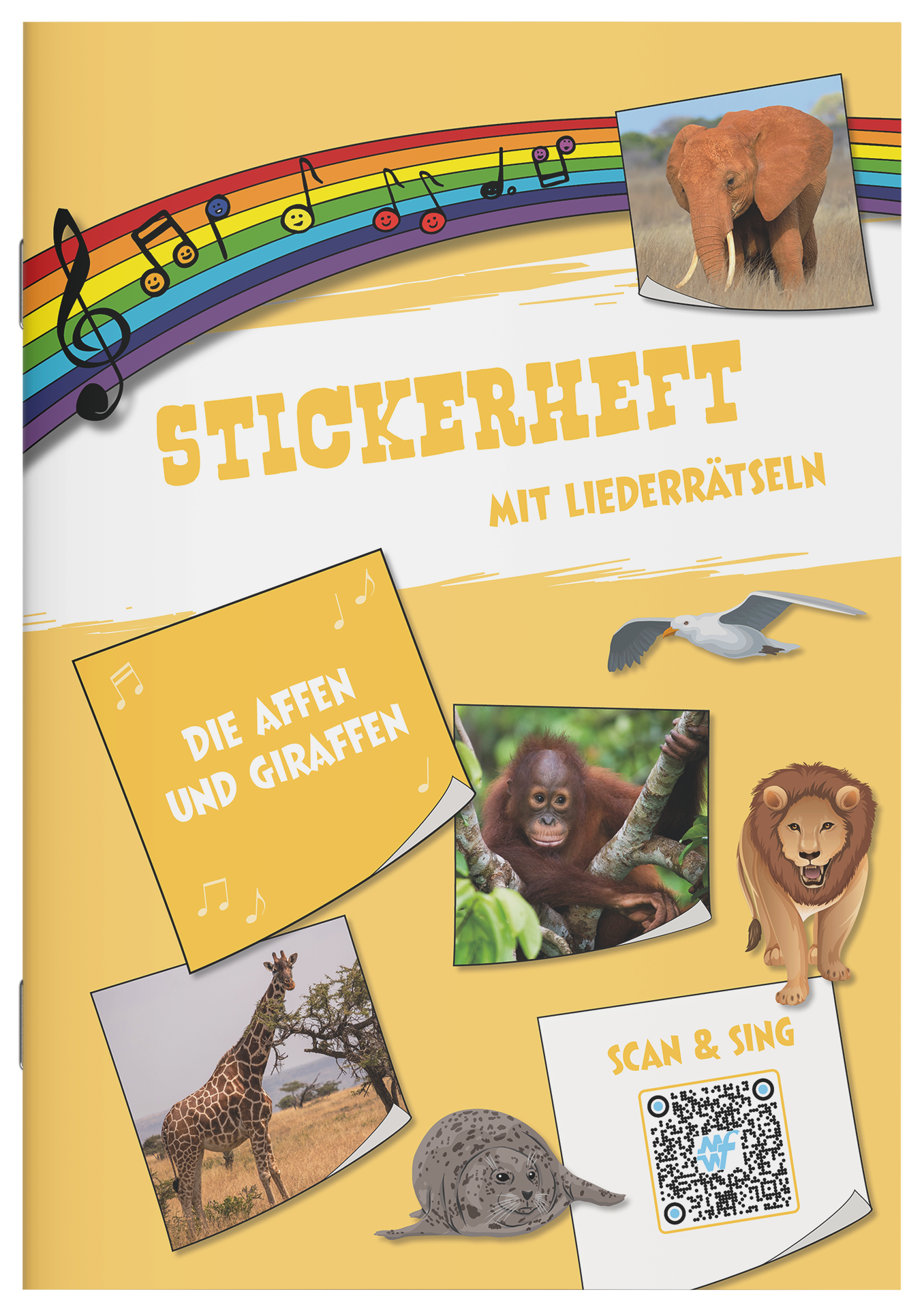 Stickerheft - Die Affen und Giraffen