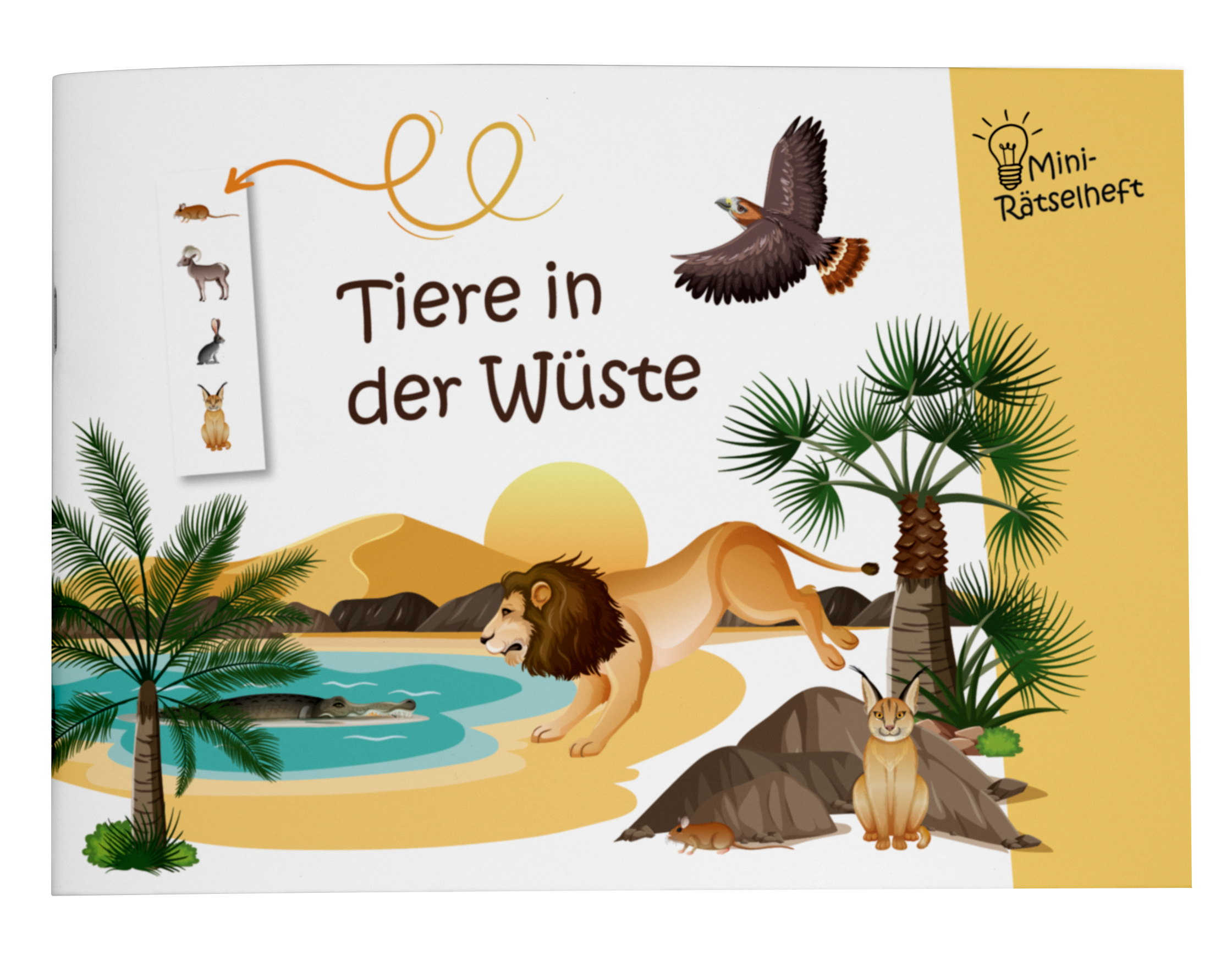 Mini-Rätselheft - Tiere in der Wüste