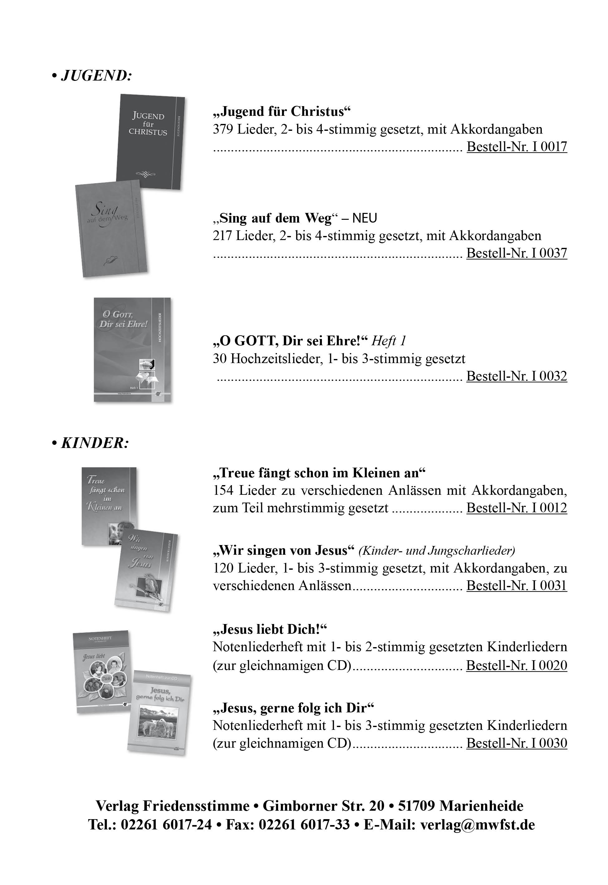 Chorliederbuch I