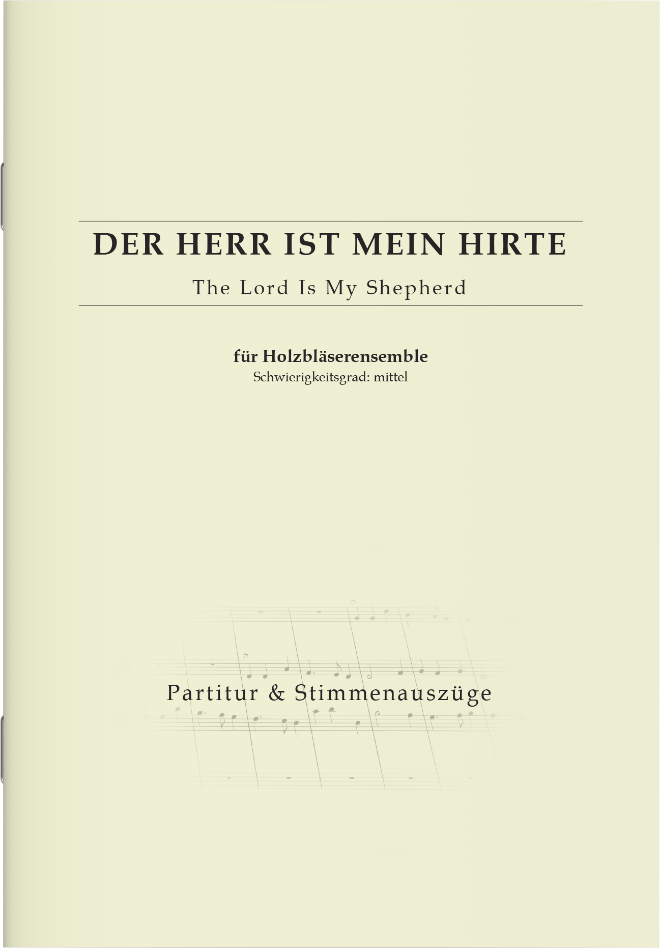 Partitur - Der Herr ist mein Hirte