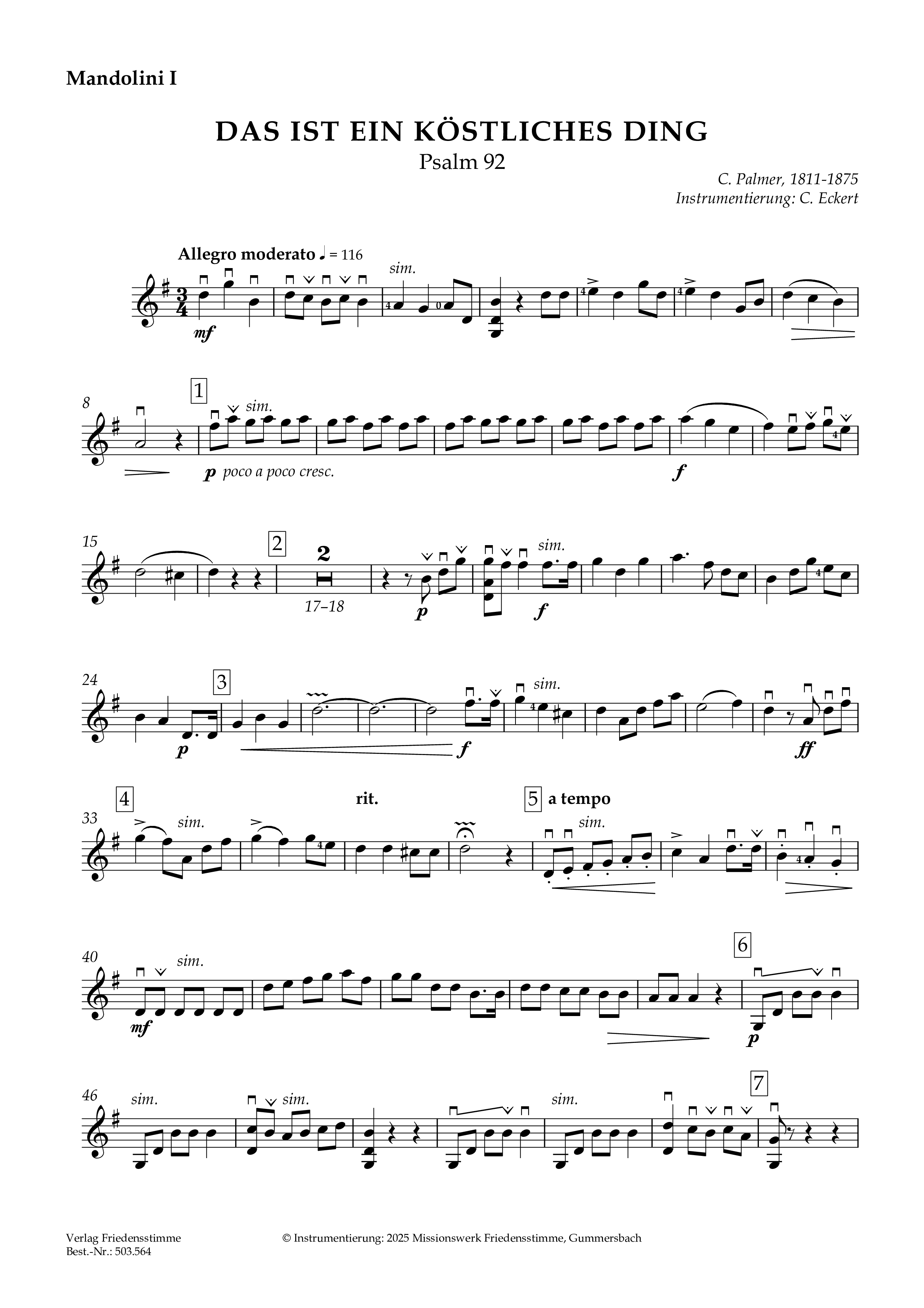 Partitur - Das ist ein köstliches Ding Partitur - Das ist ein köstliches Ding