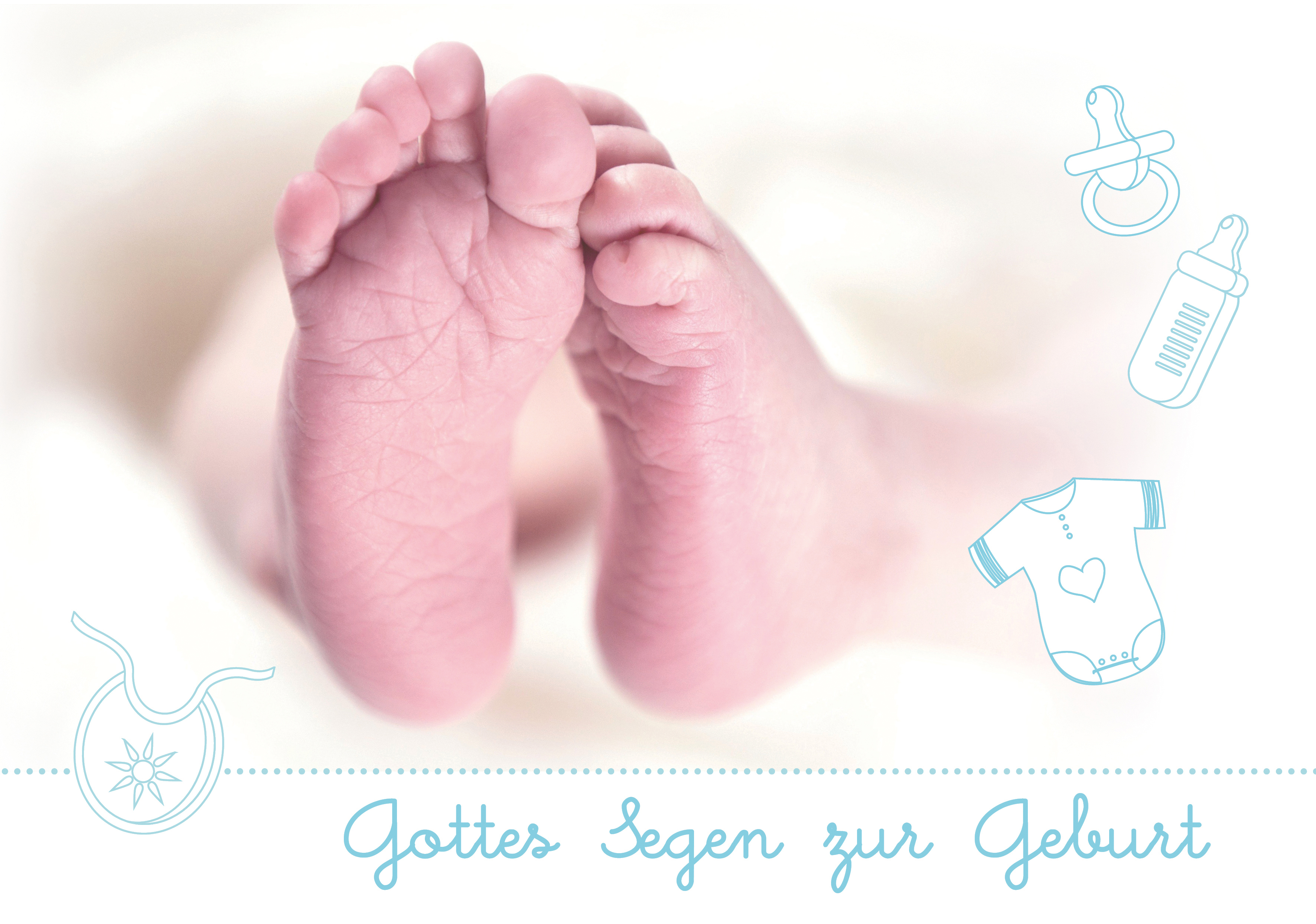 Faltkarte - Gottes Segen zur Geburt