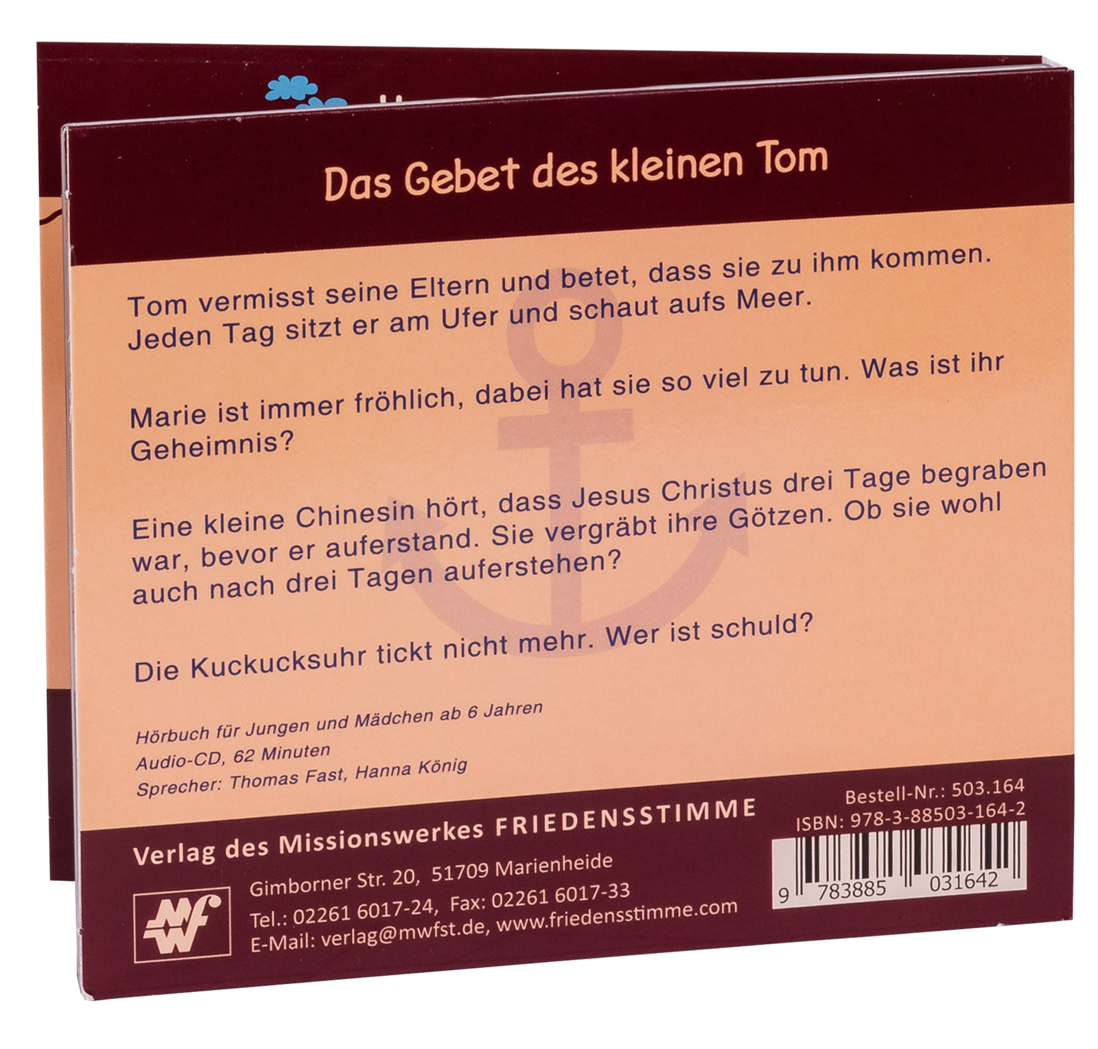 Hörbuch CD - Das Gebet des kleinen Tom