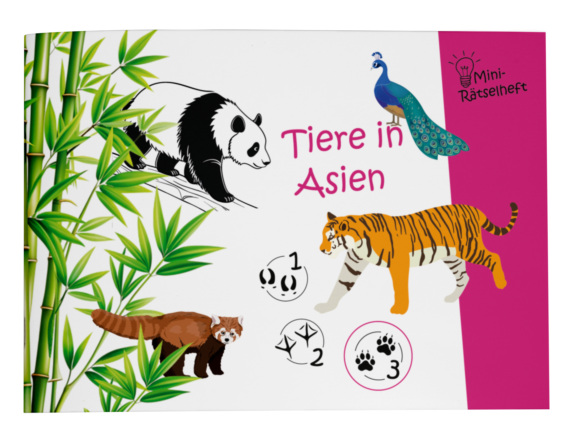 Mini-Rätselheft - Tiere in Asien