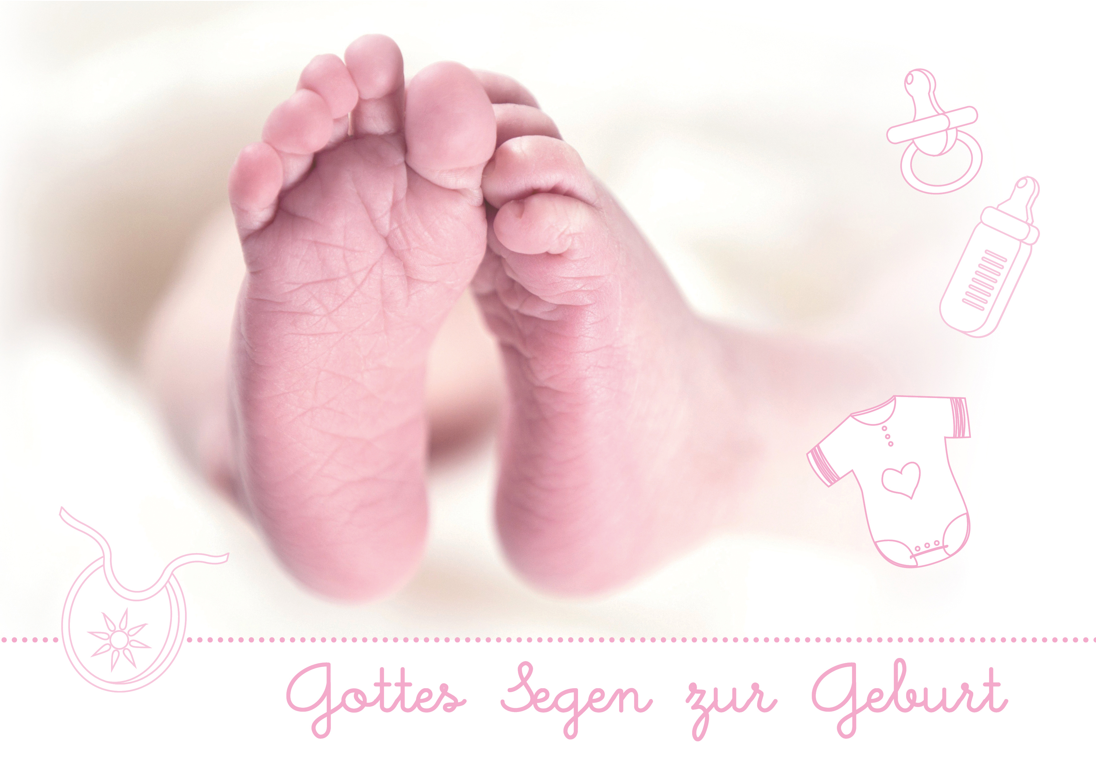 Faltkarte - Gottes Segen zur Geburt