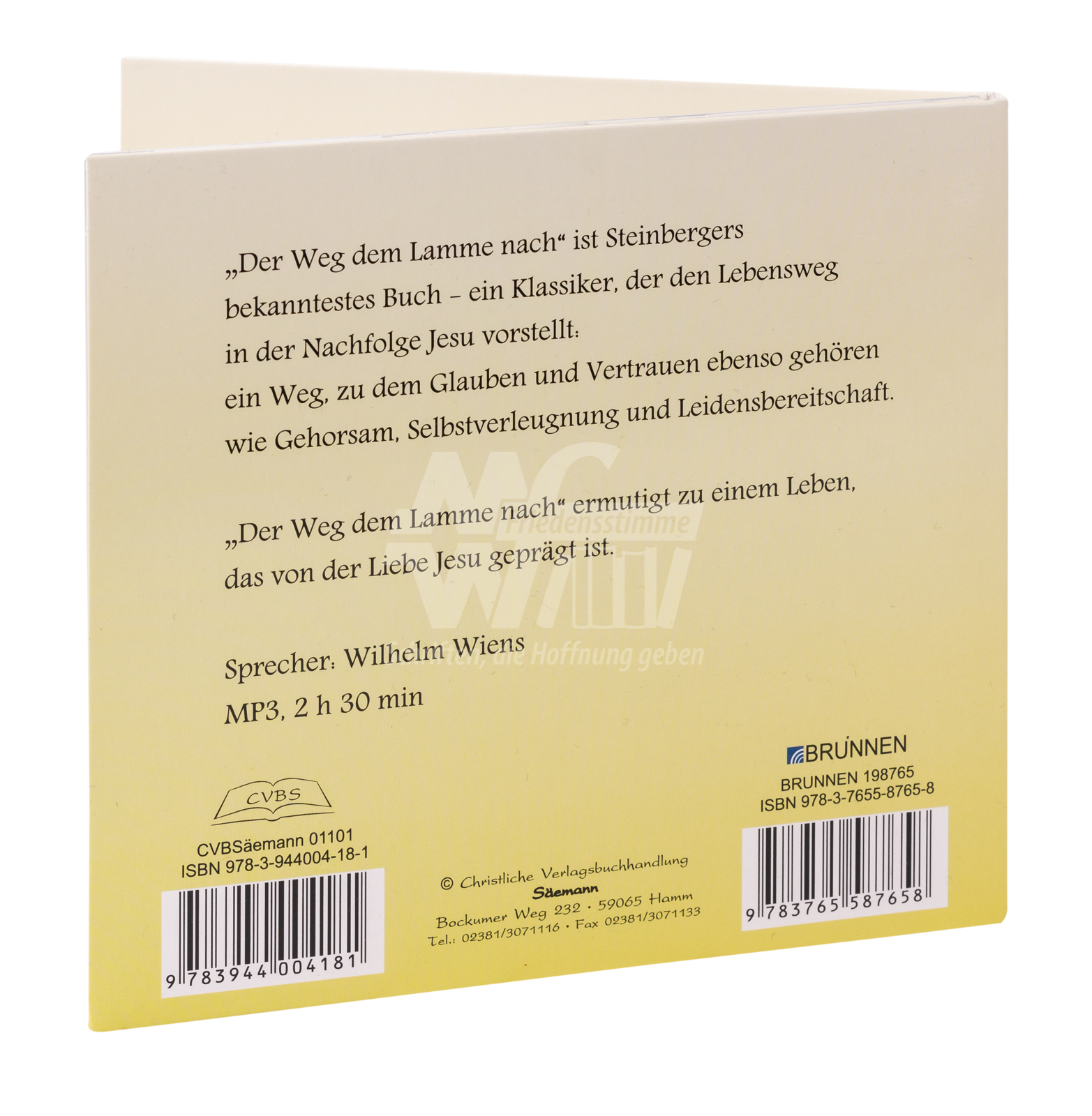 Hörbuch CD MP3 - Der Weg dem Lamme nach