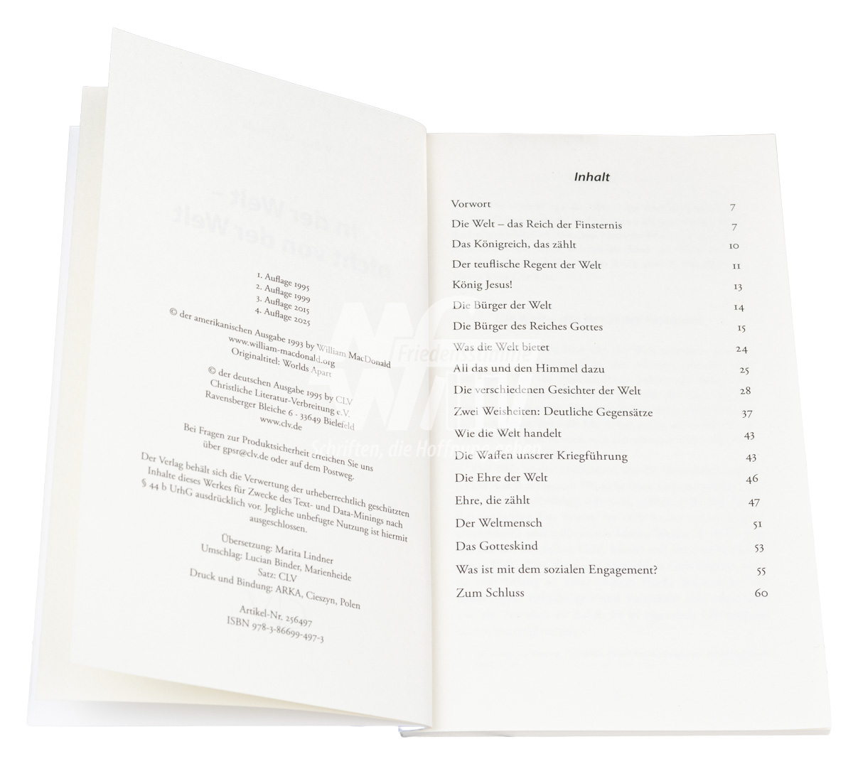 In der Welt, nicht von der Welt In der Welt, nicht von der Welt