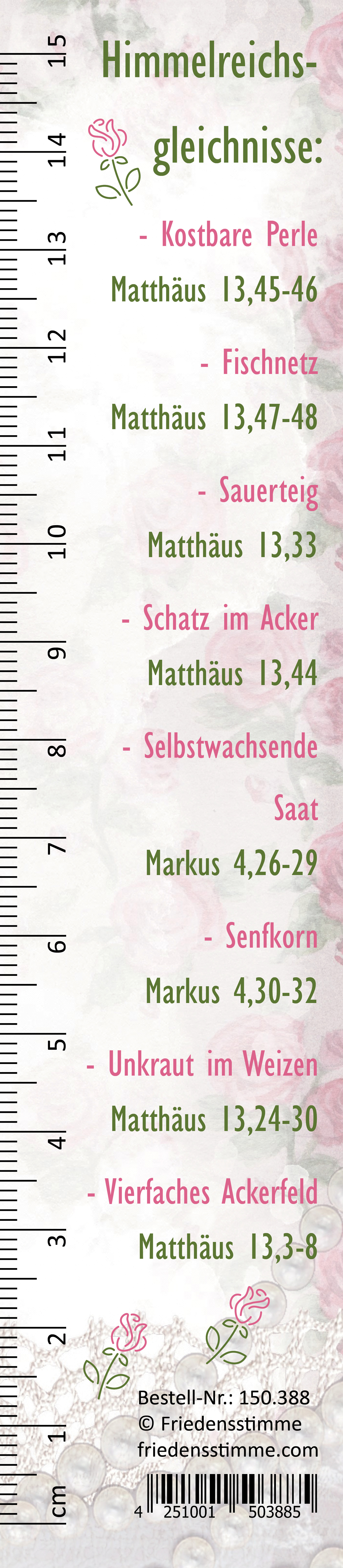 PVC Lineal + Lesezeichen - Himmelreichsgleichnisse