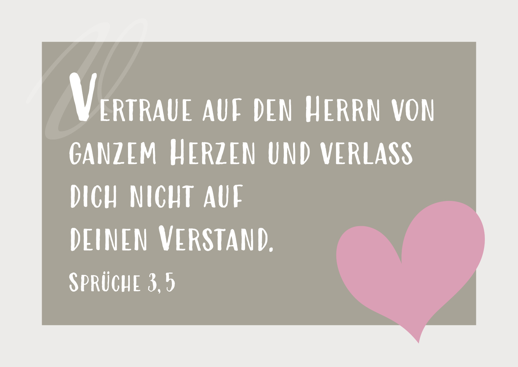 Postkarte – Herz 