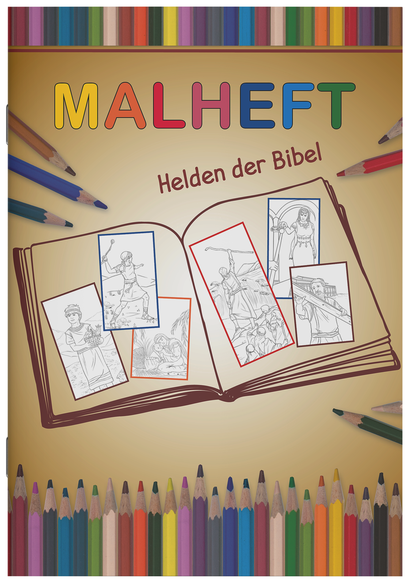 Malheft - Helden der Bibel