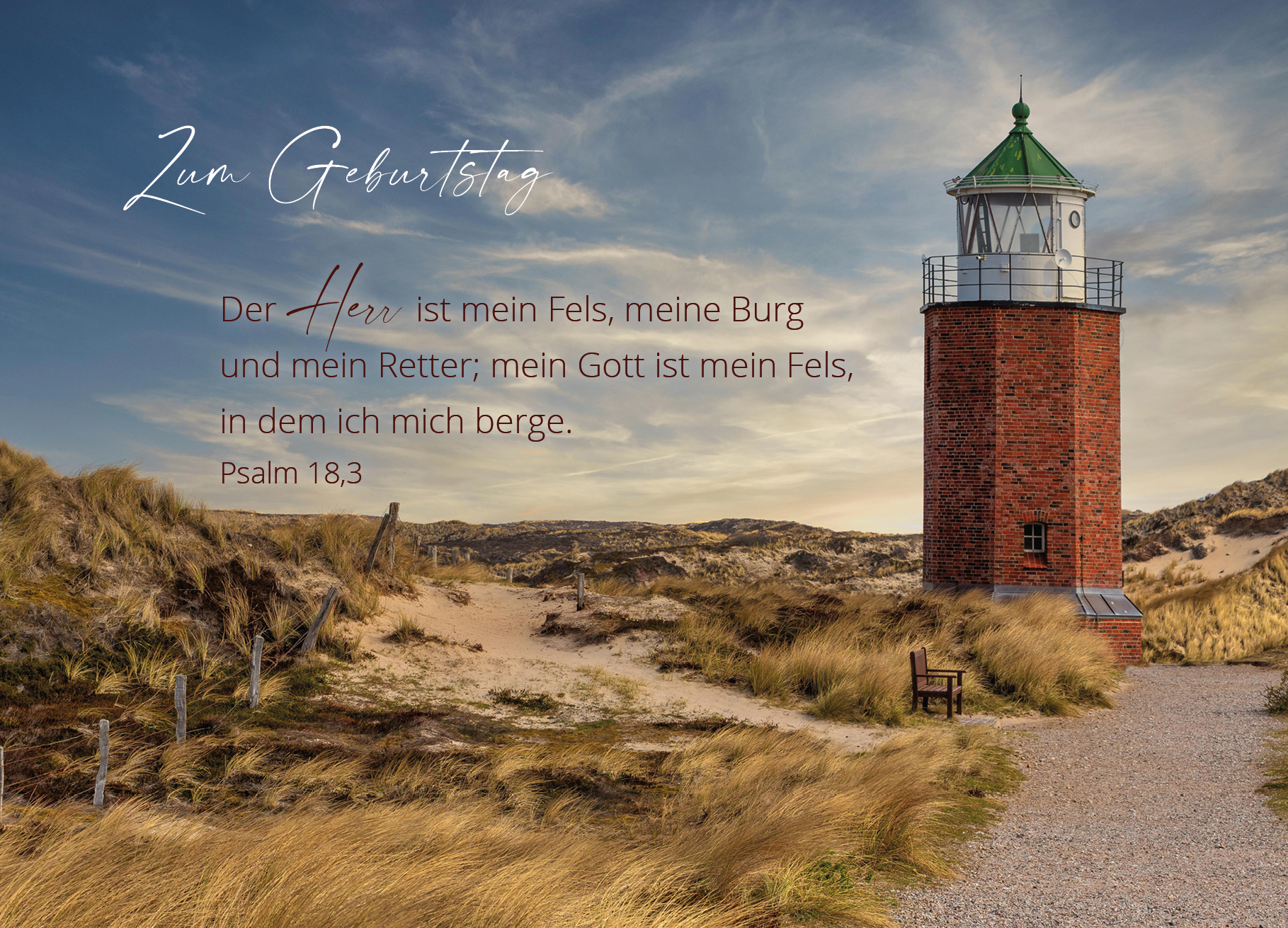 Postkarte – Leuchtturm