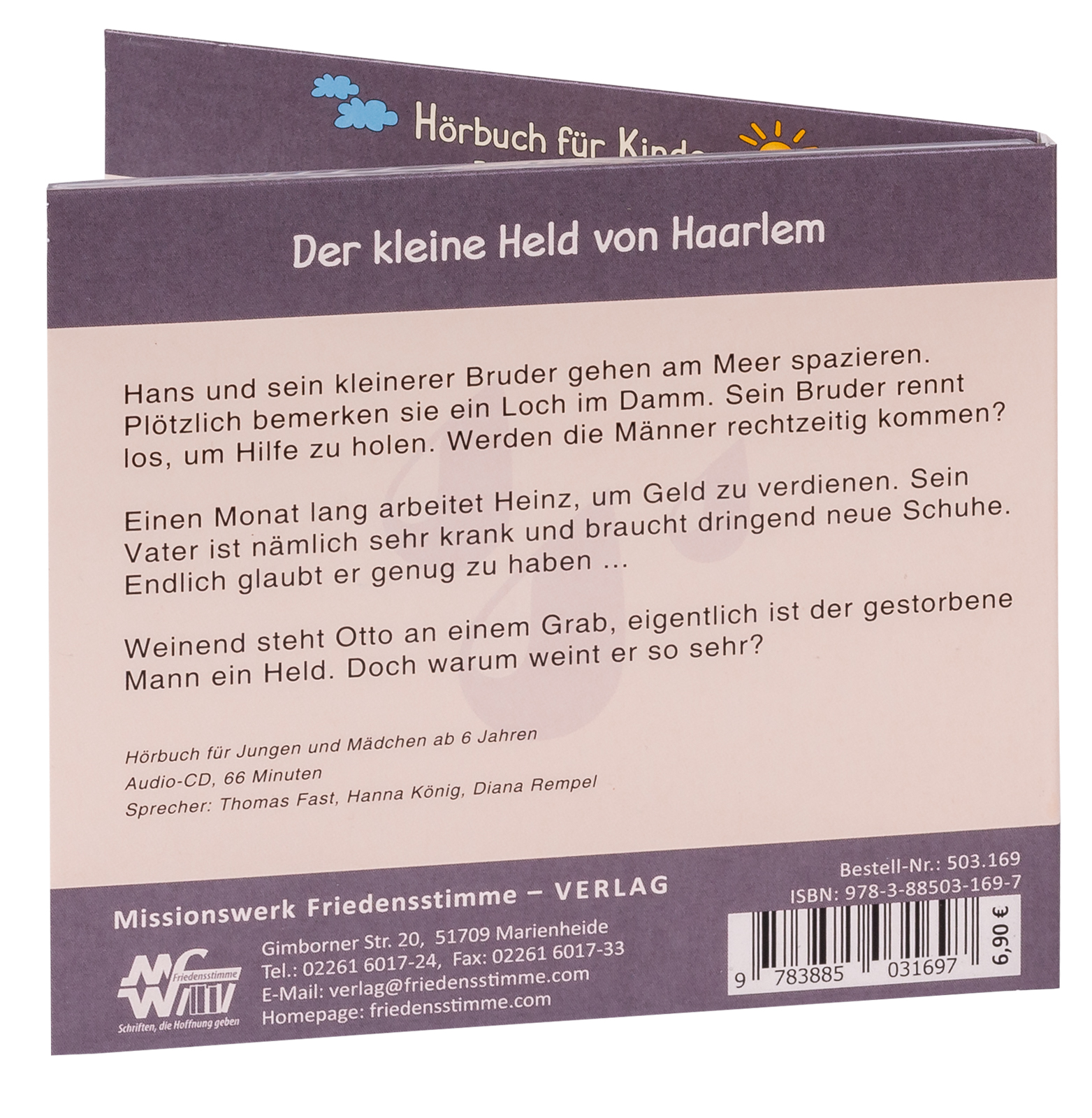 Hörbuch CD - Der kleine Held von Haarlem