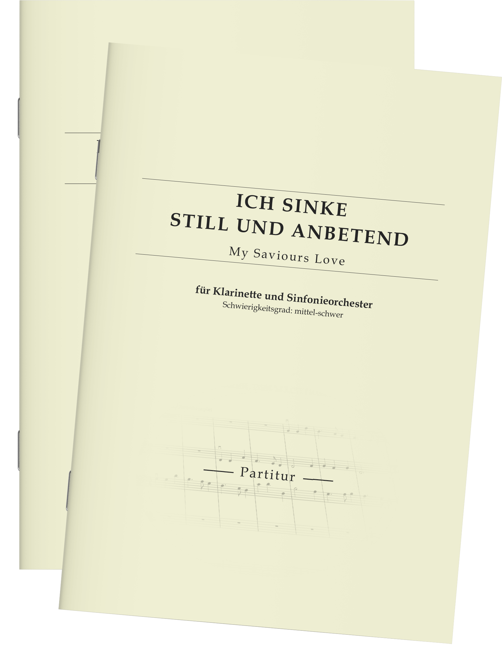 Partitur - Ich sinke still und anbetend