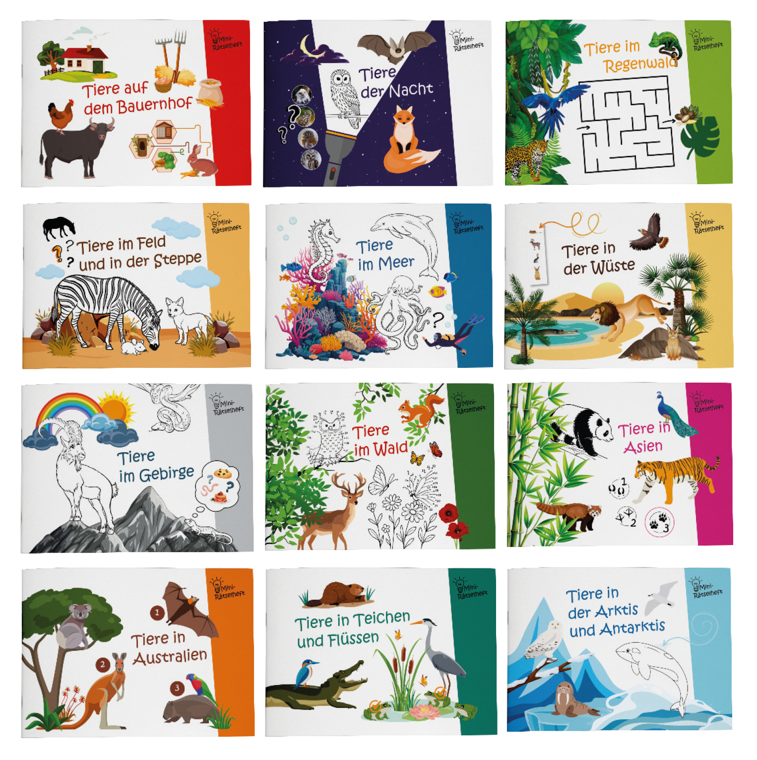 Set 12 Mini-Rätselhefte