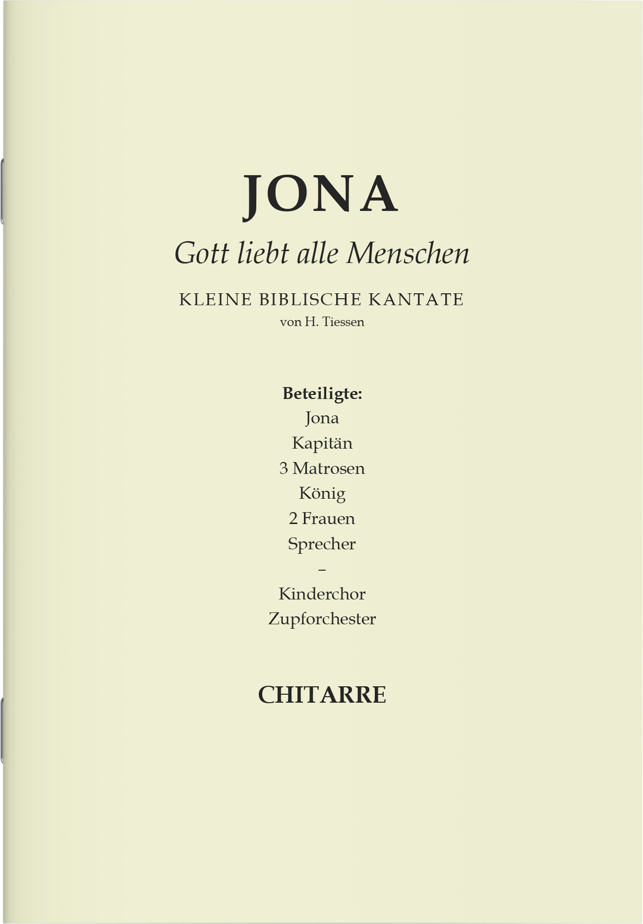 Jona - Gott liebt alle Menschen (Gitarre)