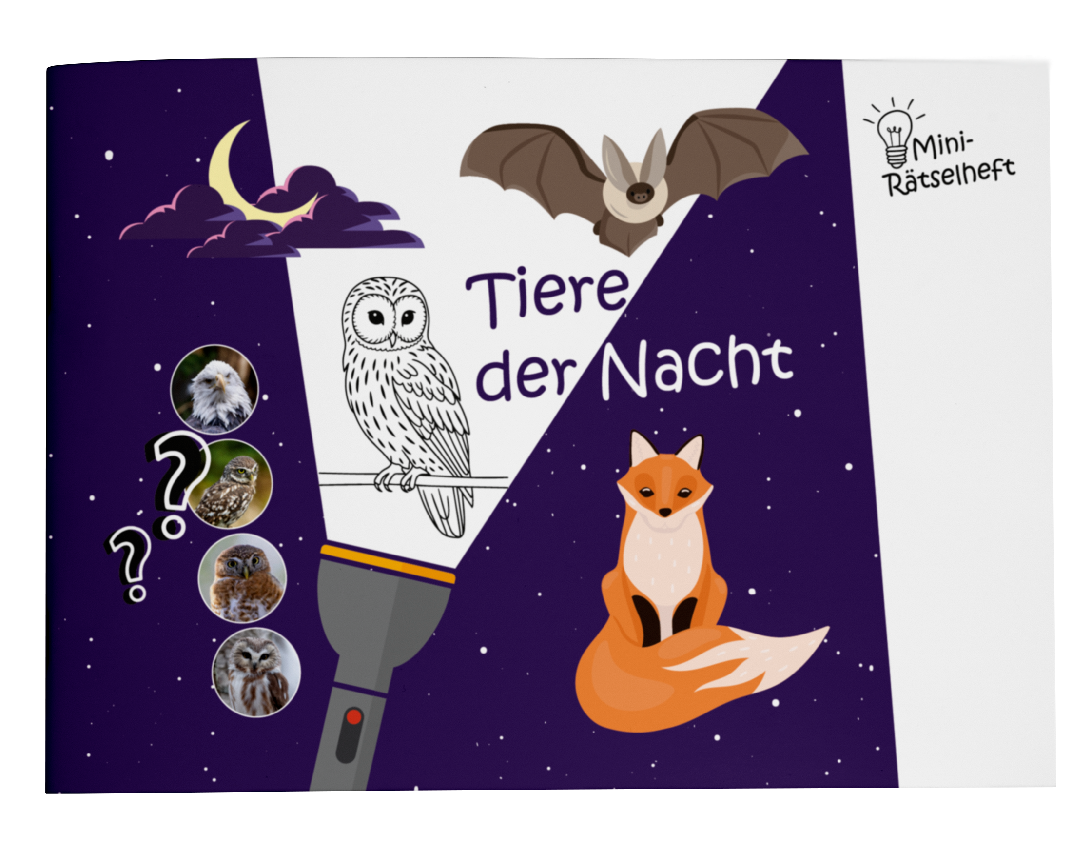 Mini-Rätselheft - Tiere der Nacht