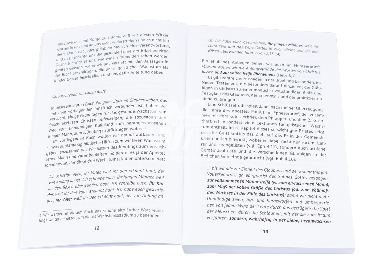 Gesundes Wachstum in Christus Gesundes Wachstum in Christus