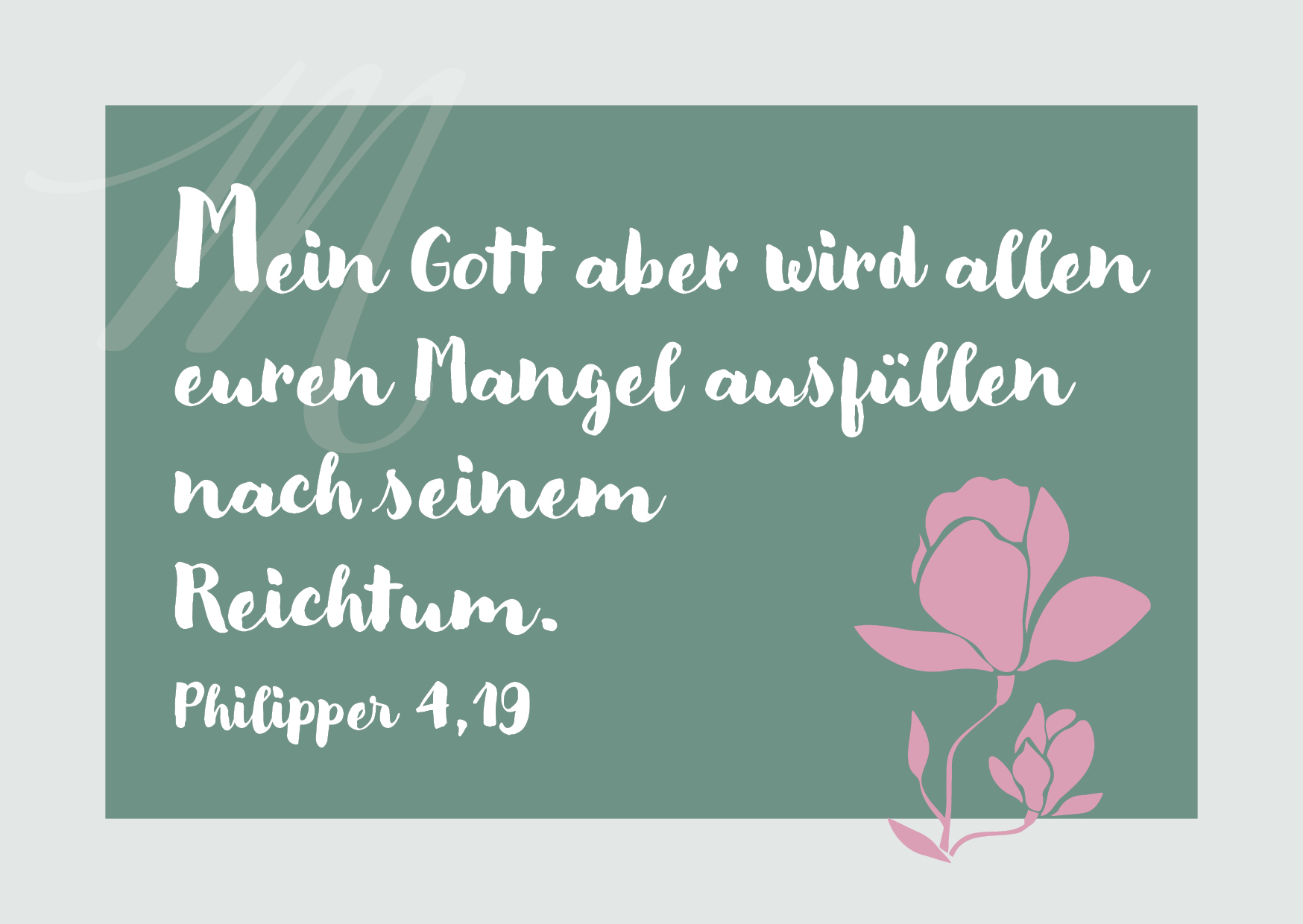 Postkarte – Magnolie 