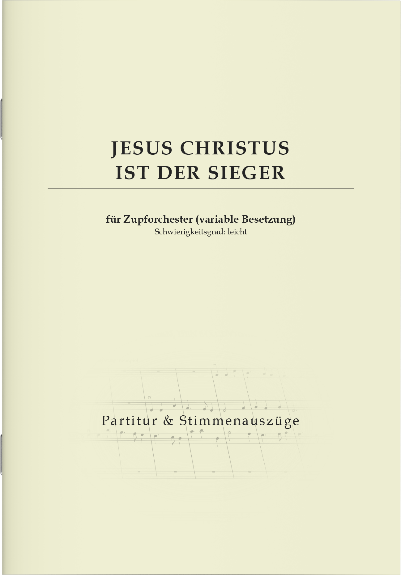 Partitur - Jesus Christus ist der Sieger