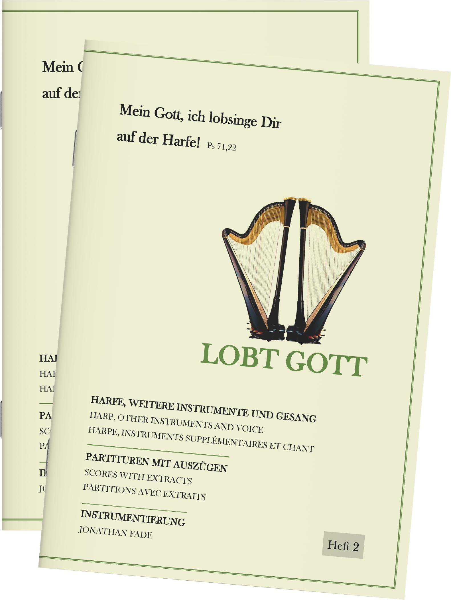 Harfenpartitur - Lobt Gott (Heft 2)