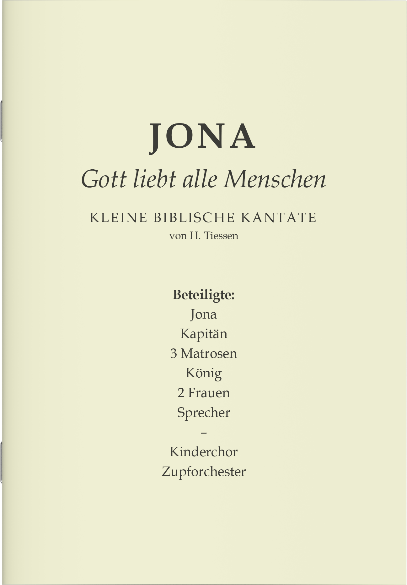 Jona - Chorheft A5