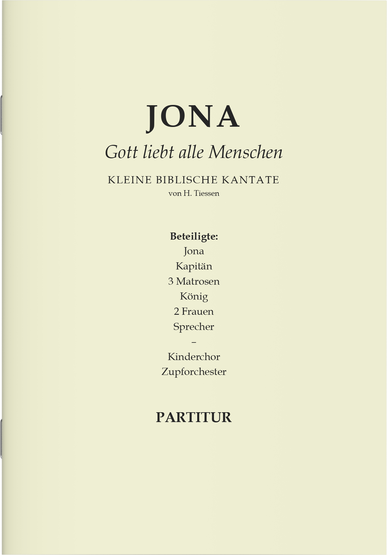 Jona - Partitur