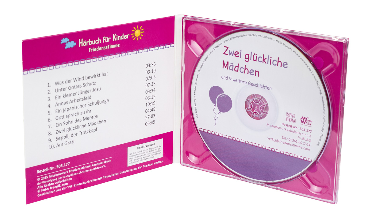 Hörbuch CD - Zwei glückliche Mädchen Hörbuch CD - Zwei glückliche Mädchen