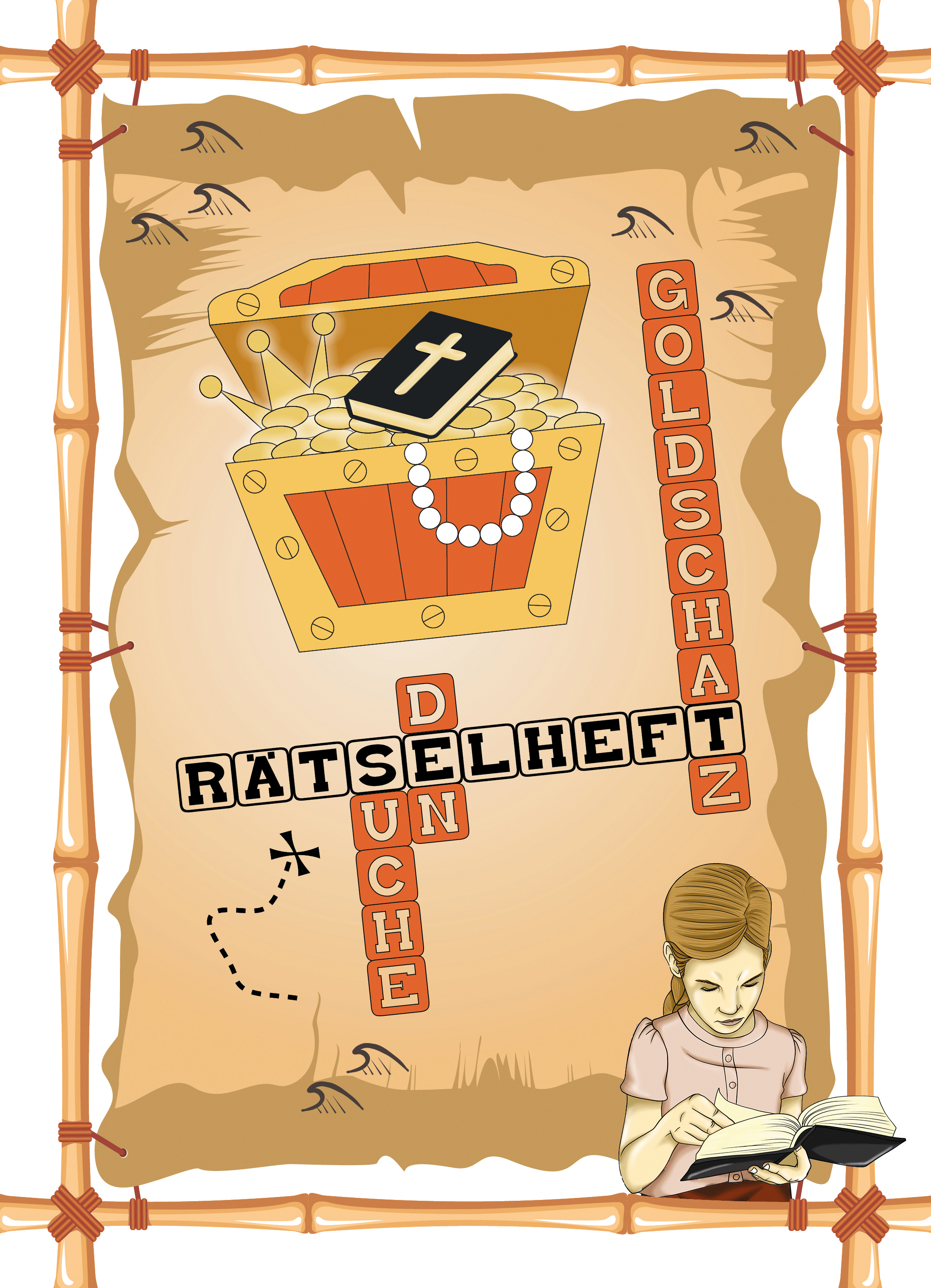 Rätselheft - Suche den Goldschatz