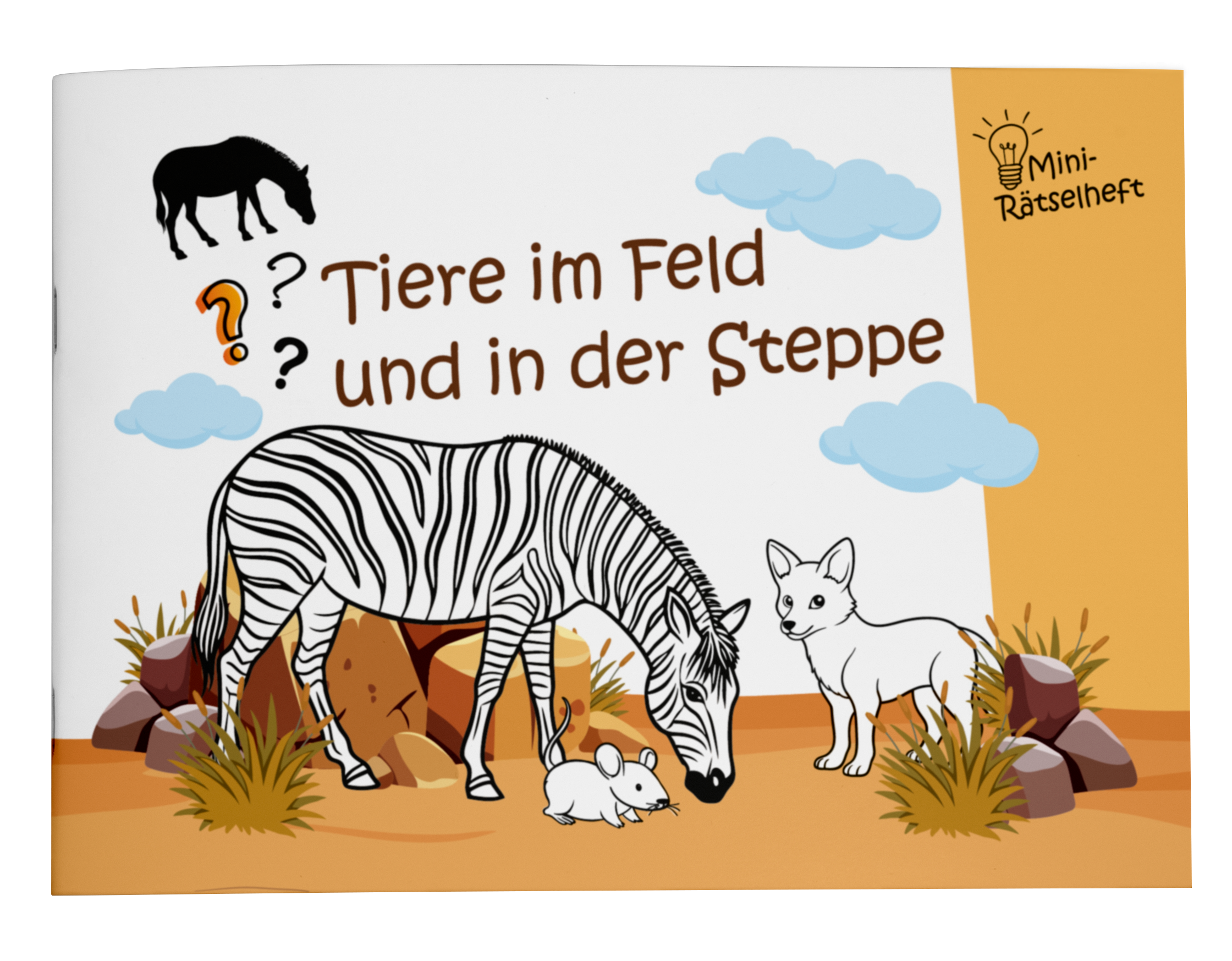 Mini-Rätselheft - Tiere im Feld und in der Steppe