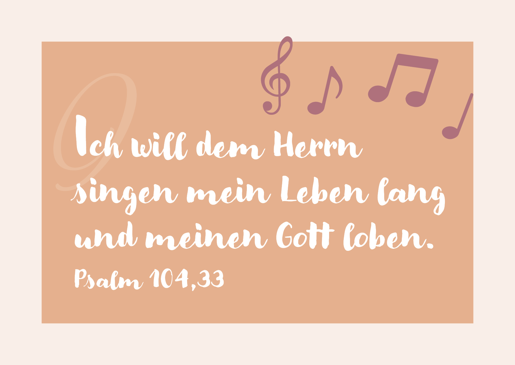 Postkarte – Noten 