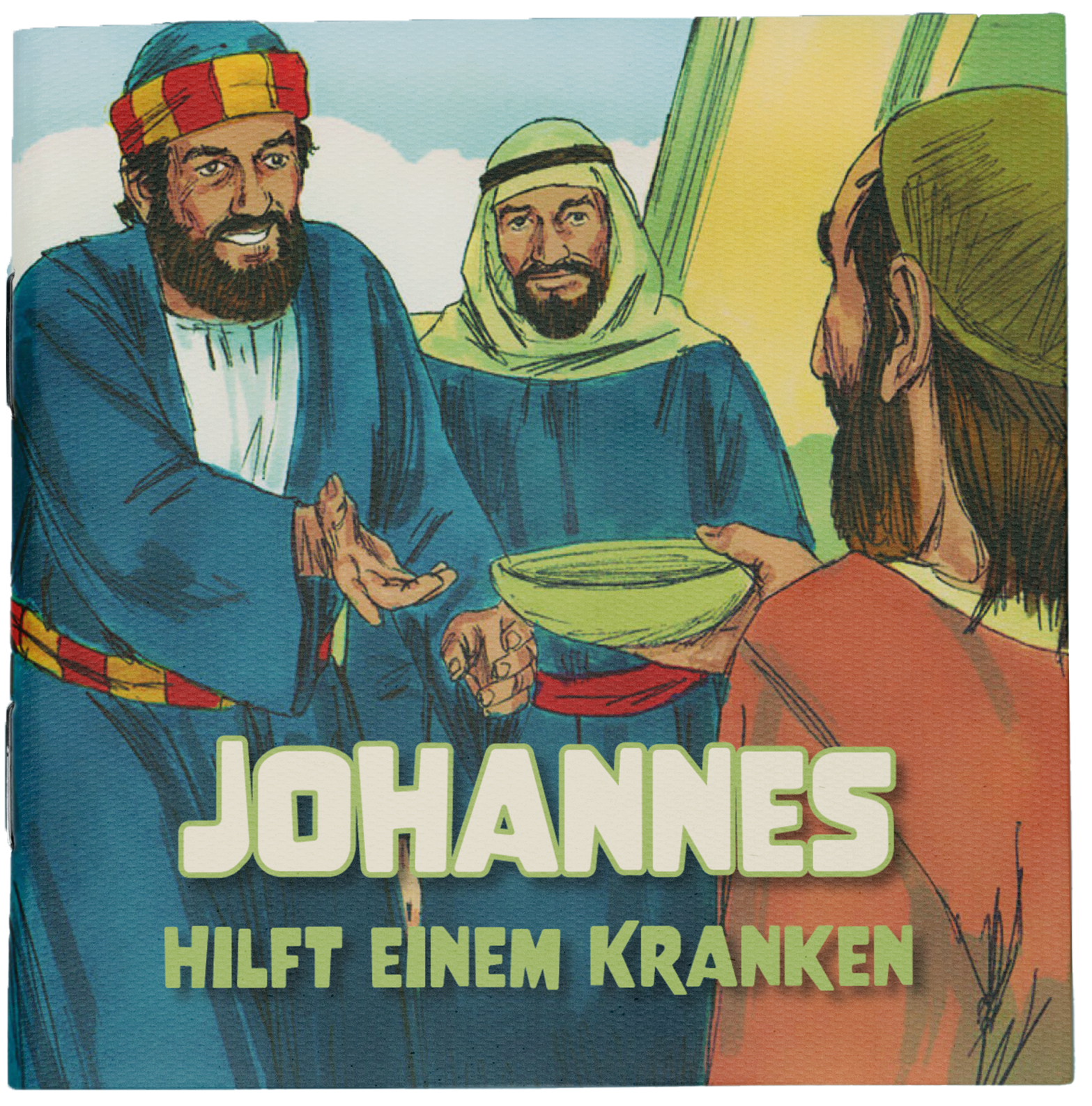 Johannes hilft einem Kranken