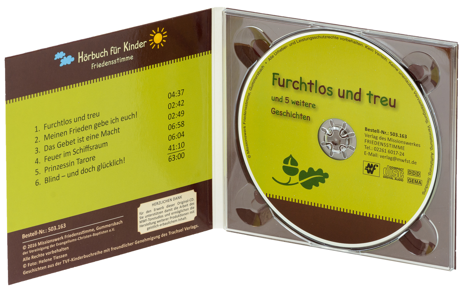 Hörbuch CD - Furchtlos und treu