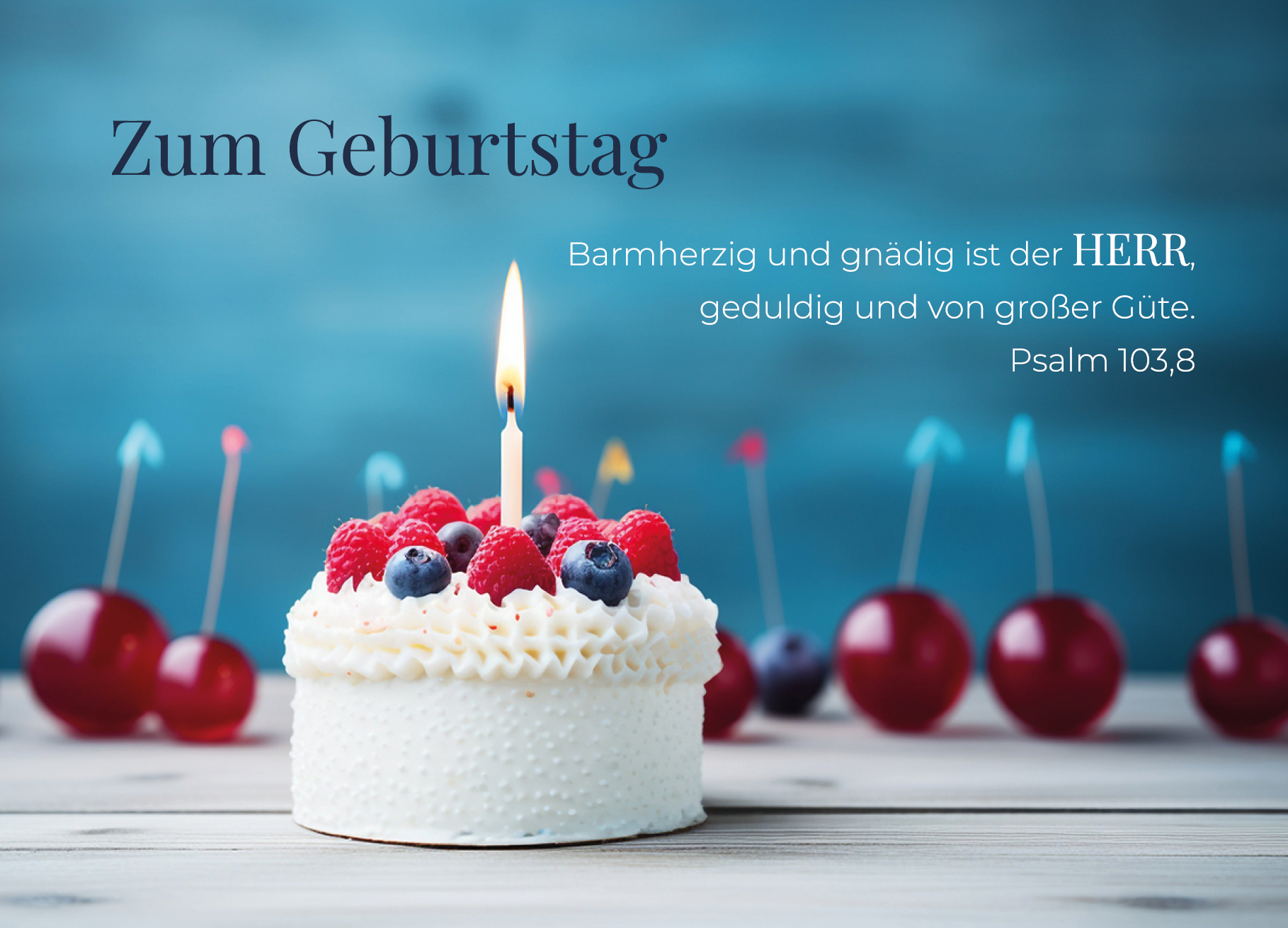 Postkarte – Obsttorte