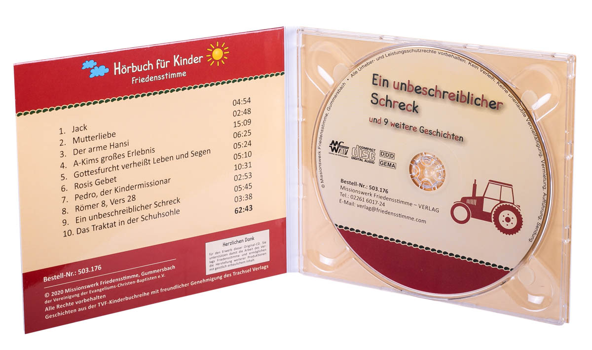 Hörbuch CD - Ein unbeschreiblicher Schreck