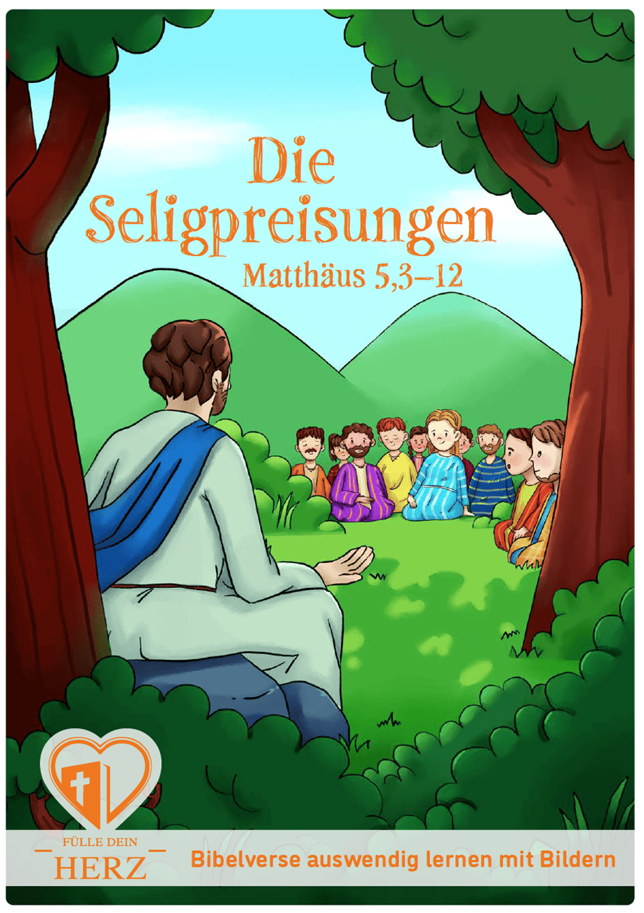 Bibelvers Poster - Die Seligpreisungen