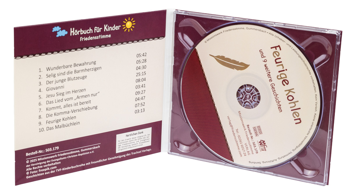 Hörbuch CD - Feurige Kohlen Hörbuch CD - Feurige Kohlen