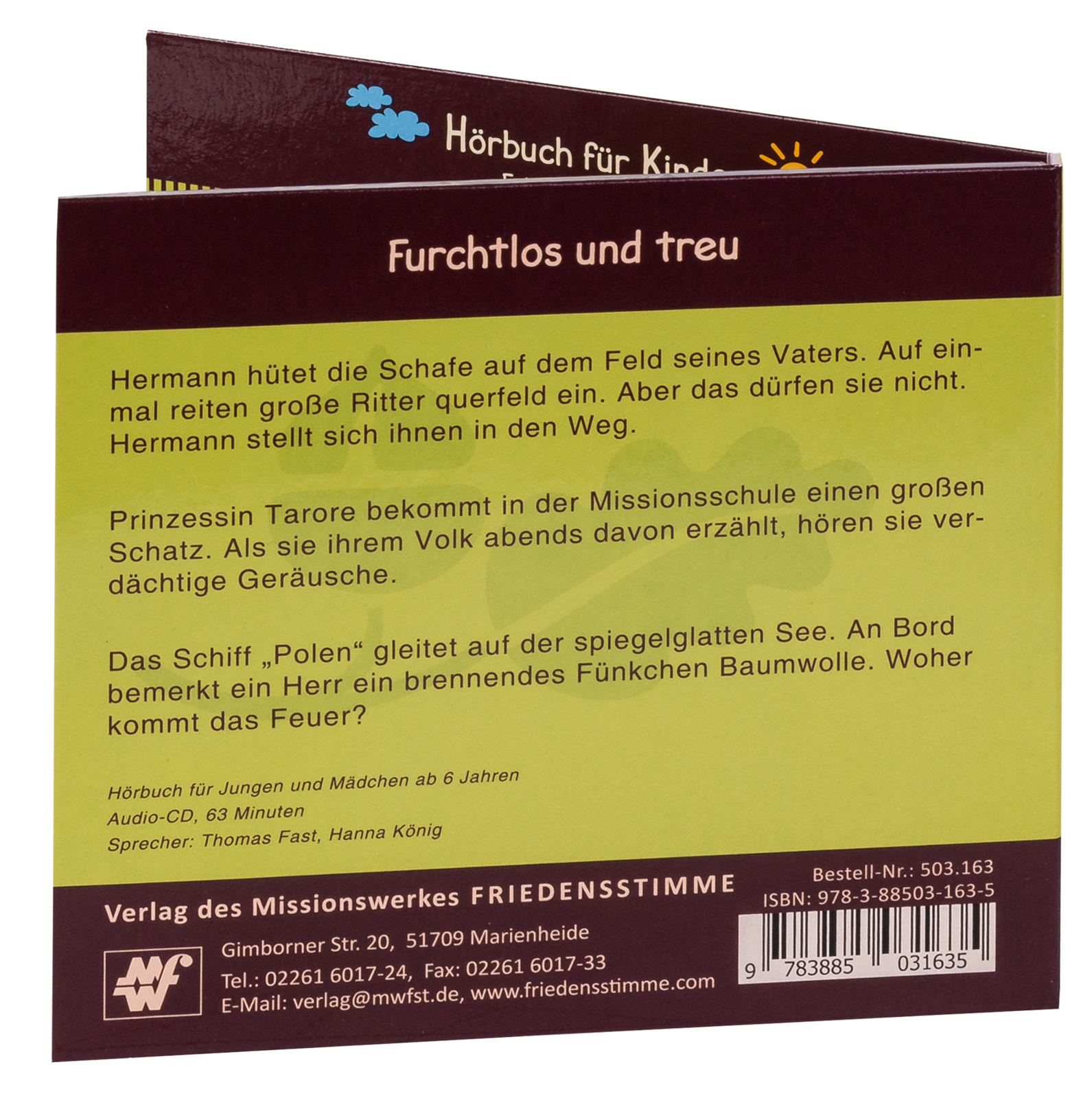 Hörbuch CD - Furchtlos und treu