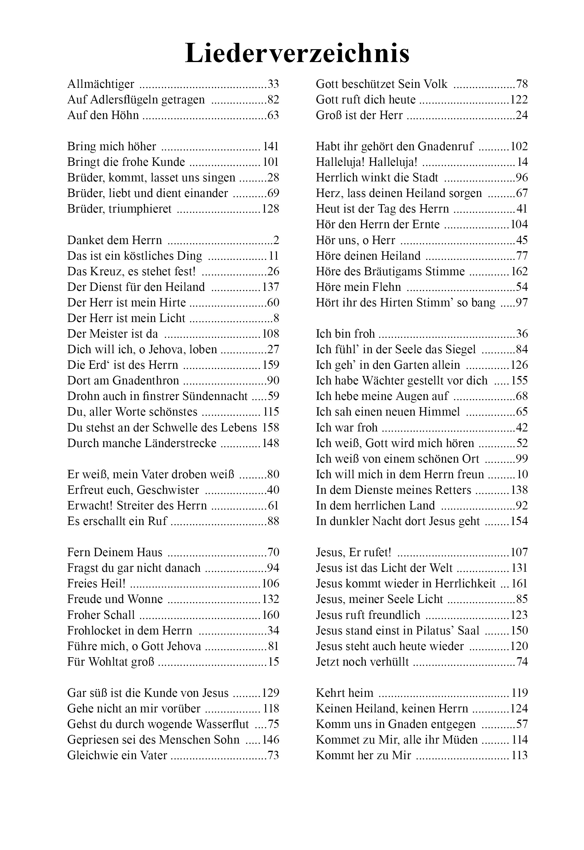 Chorliederbuch I