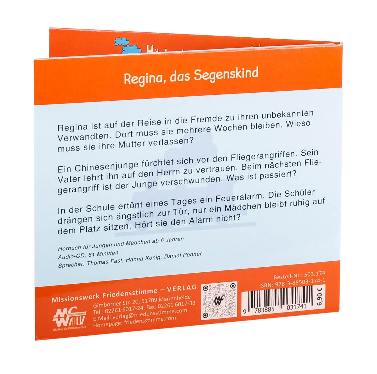 Hörbuch CD - Regina, das Segenskind