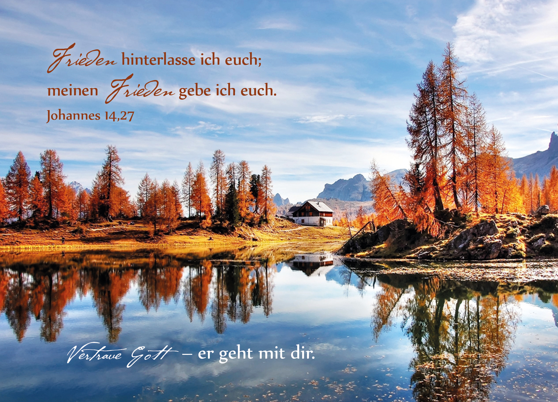 Postkarte – Stiller See