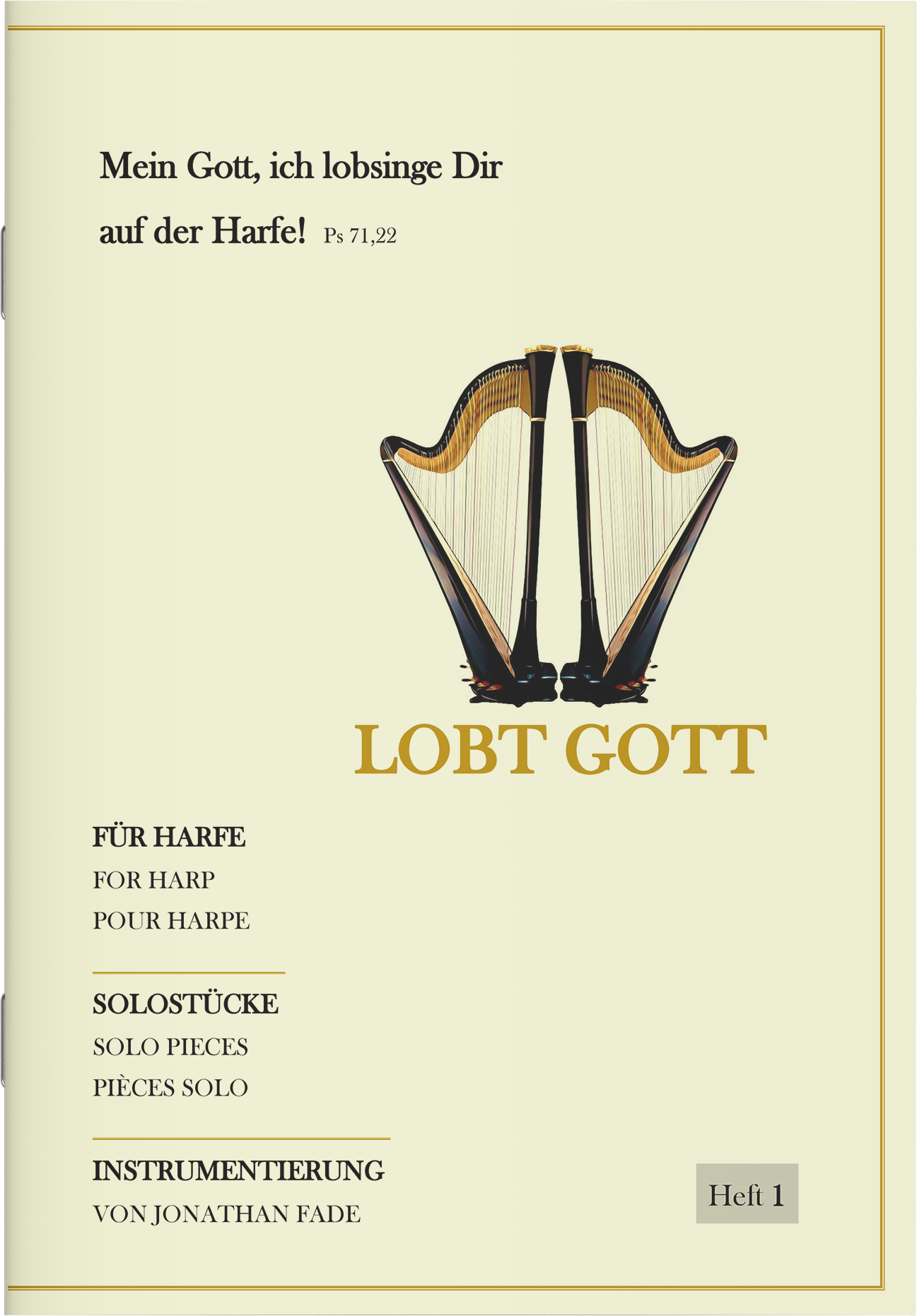 Harfenpartitur - Lobt Gott (Heft 1)