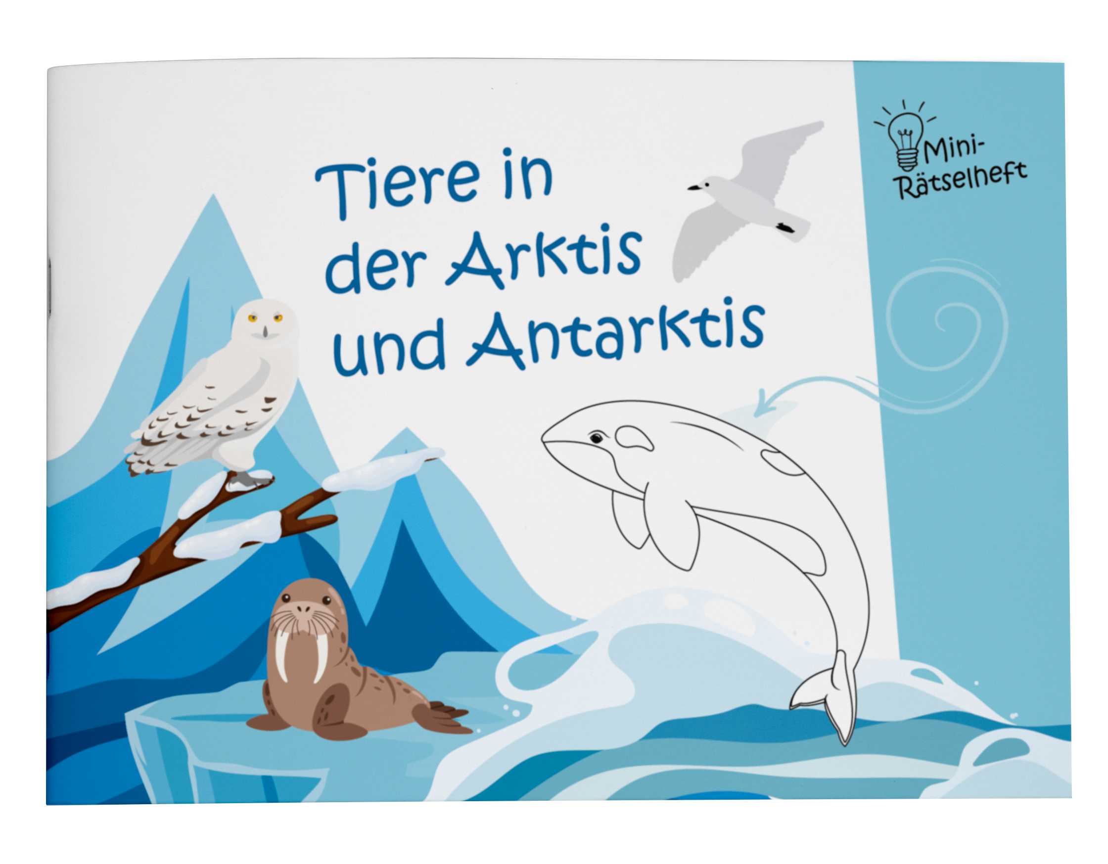 Mini-Rätselheft - Tiere in der Arktis und Antarktis