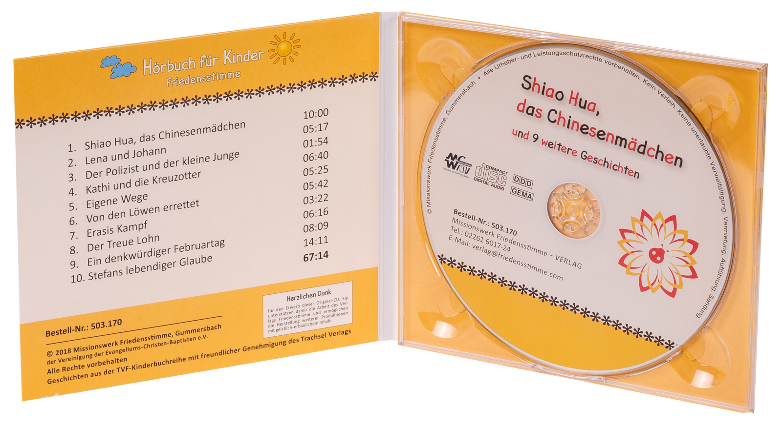Hörbuch CD - Shiao Hua, das Chinesenmädchen