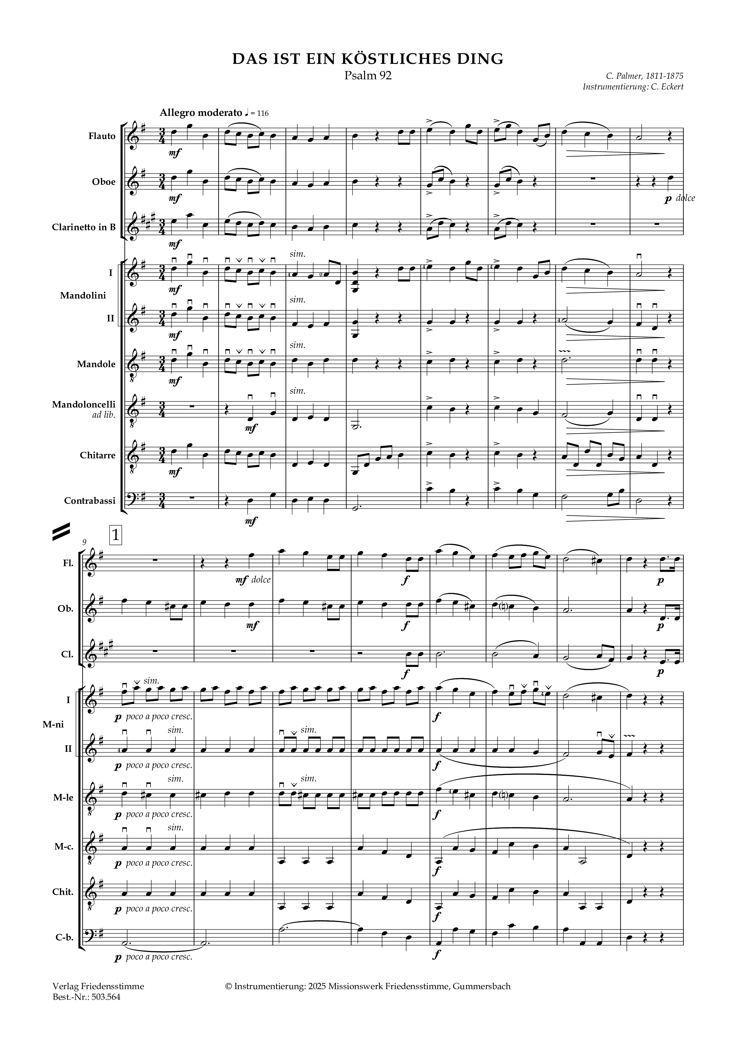 Partitur - Das ist ein köstliches Ding Partitur - Das ist ein köstliches Ding