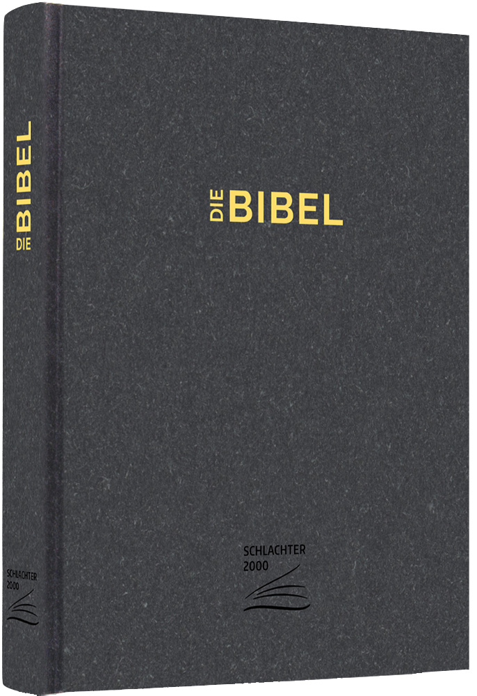 Schlachter 2000 Schreibrandausgabe - Hardcover, schwarz